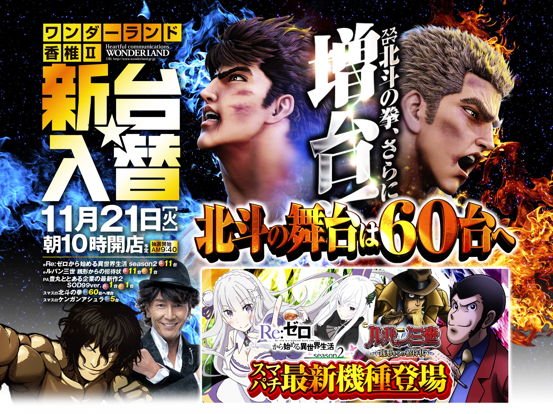 ワンダーランド新台入替